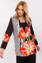 Women Blazer - Lightweight - 1-Button, Multicolor
