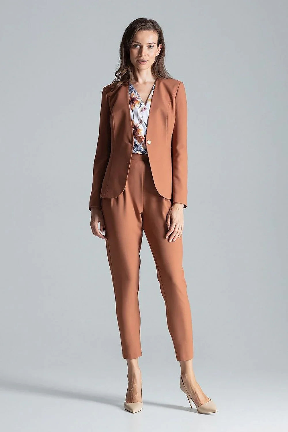 Women Suit Jacket - Lightweight - 1-Button Blazer
