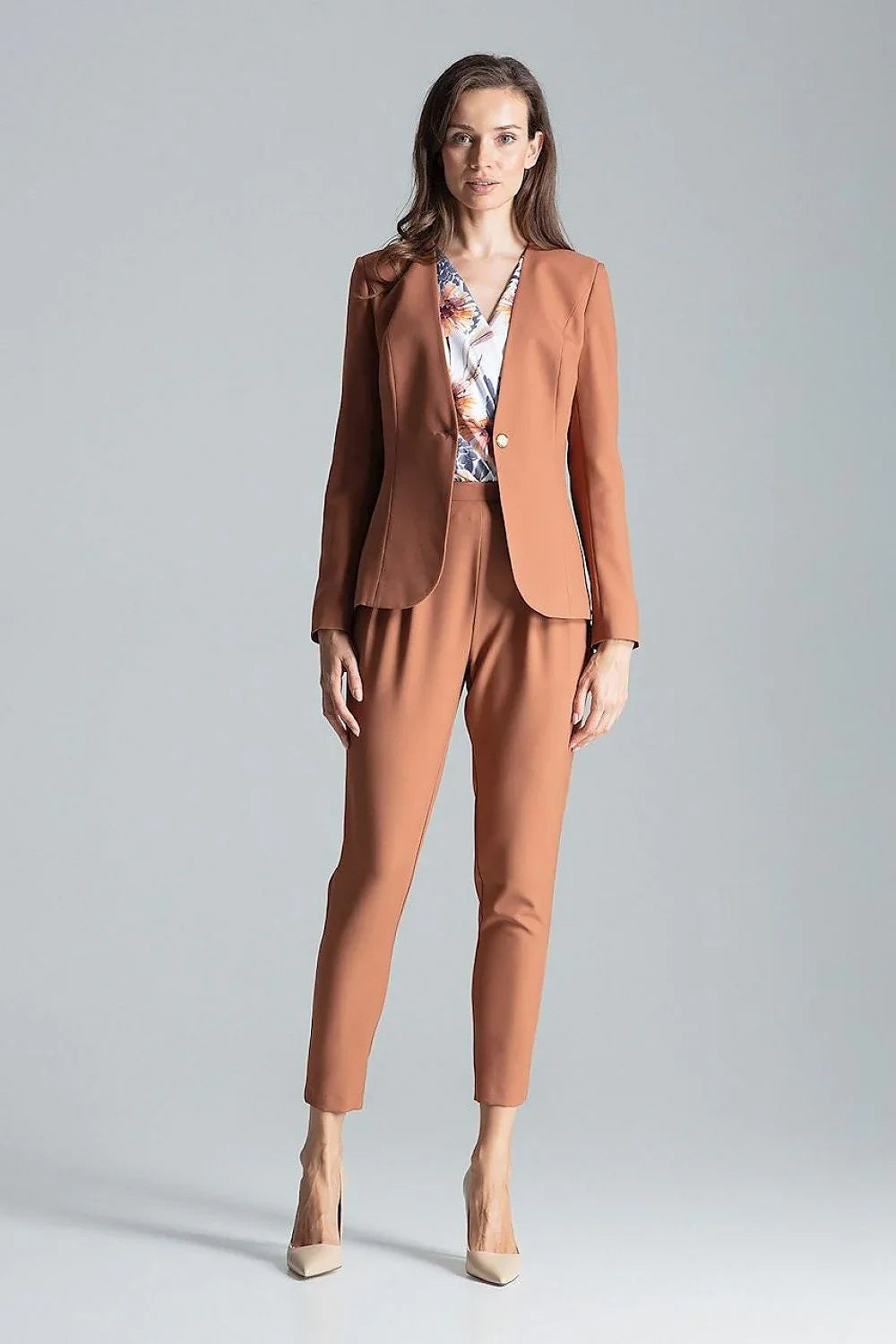 Women Suit Jacket - Lightweight - 1-Button Blazer