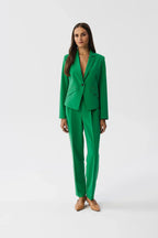 Women Suit Jacket - Stretchable - 1-Button Blazer