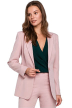 Women Suit Jacket - Stretchable - 1-Button Blazer