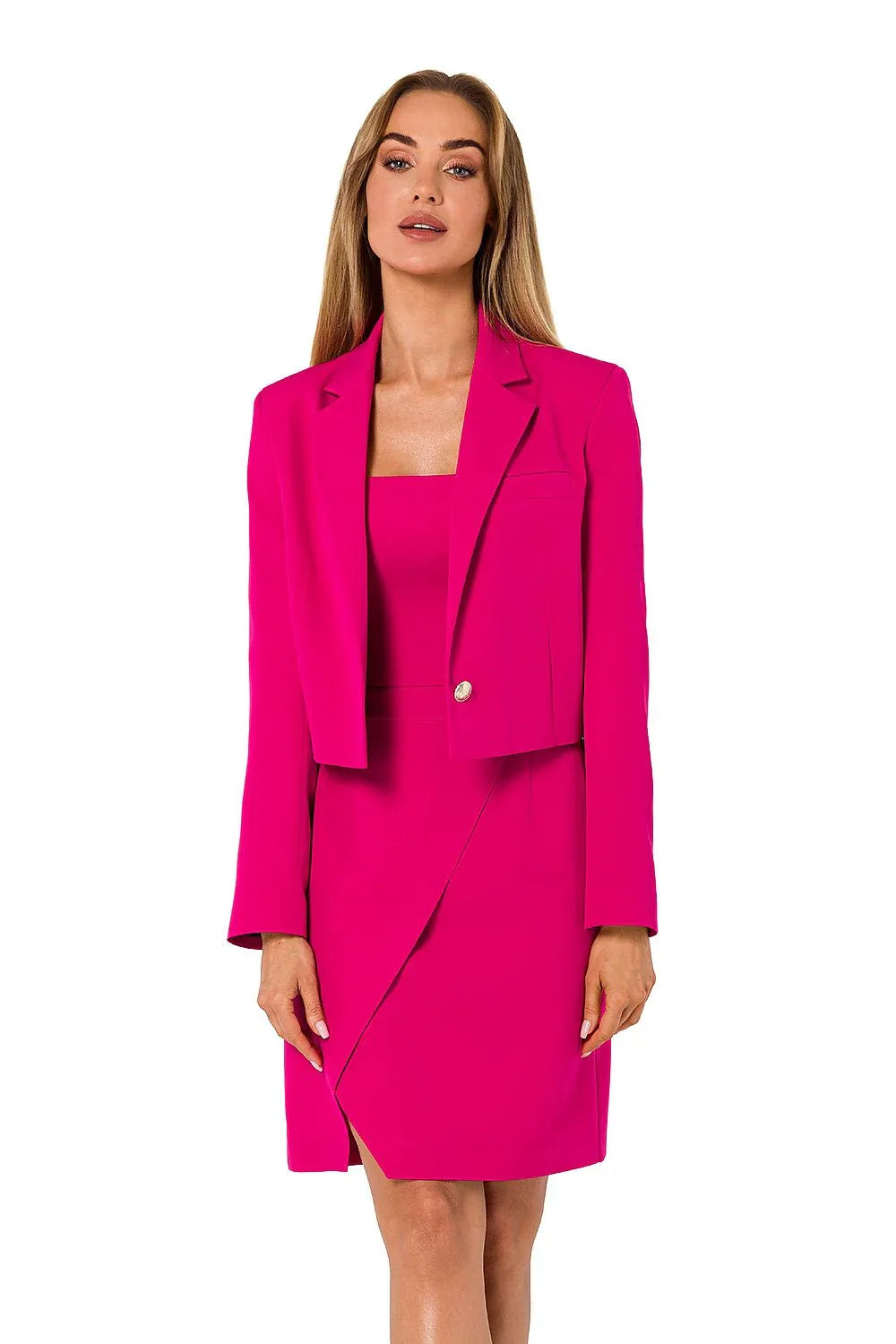 Women Suit Jacket - Stretchable - 1-Button Blazer