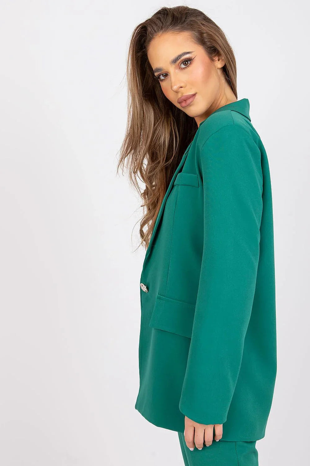 Women Suit Jacket - Stretchable - Button Blazer