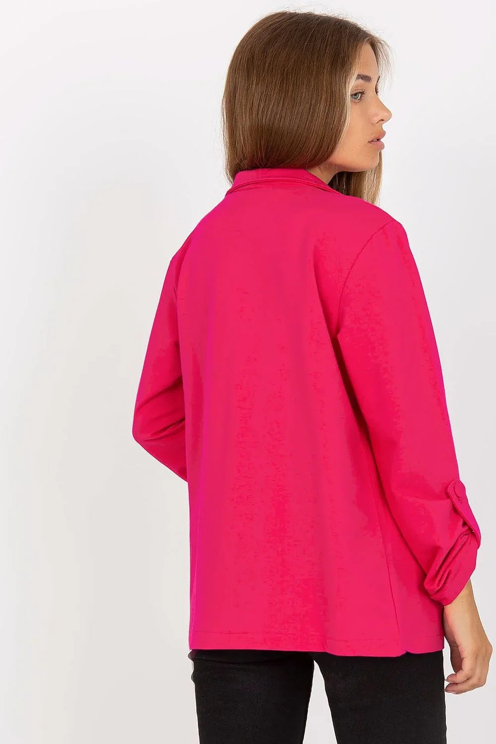 Women Blazer - Stretchable - Button - Pink -Guocali