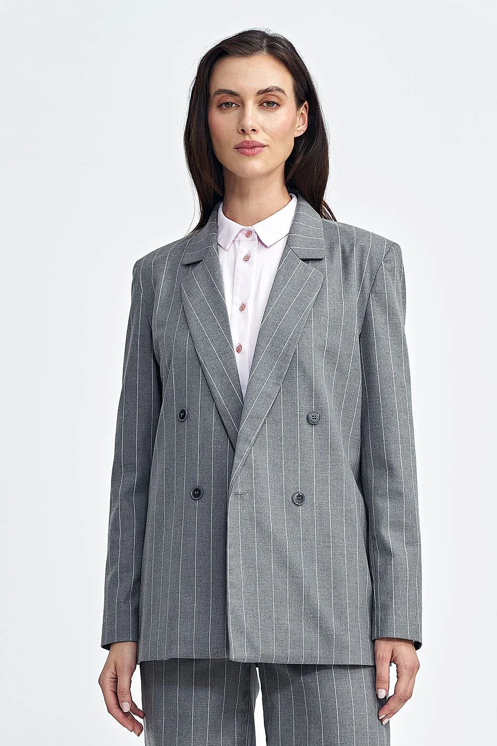 Women Suit Jacket - Stretchable - Double-Breasted