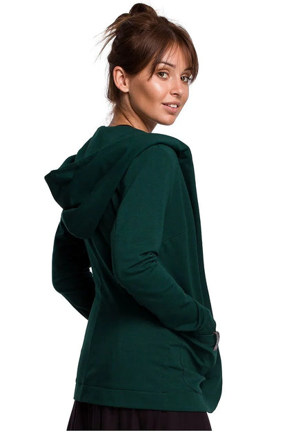 Women Blazer - Stretchable - Slip-On - Green -Guocali