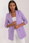 Women Blazer - Wrinkle-Resistant - 1-Button - Purple -Guocali