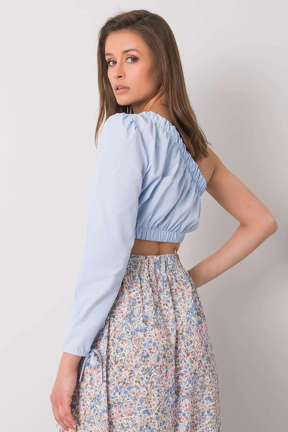 Women Blouse – Breathable – Short Sleeve - Blue -Guocali