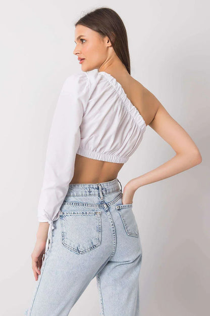 Women Blouse – Breathable – Short Sleeve - White -Guocali