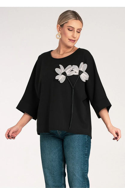 Women Blouse – Breathable – Sleeveless - Black -Guocali