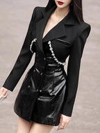Women Blouse – Pleated Accents – Cap Sleeves