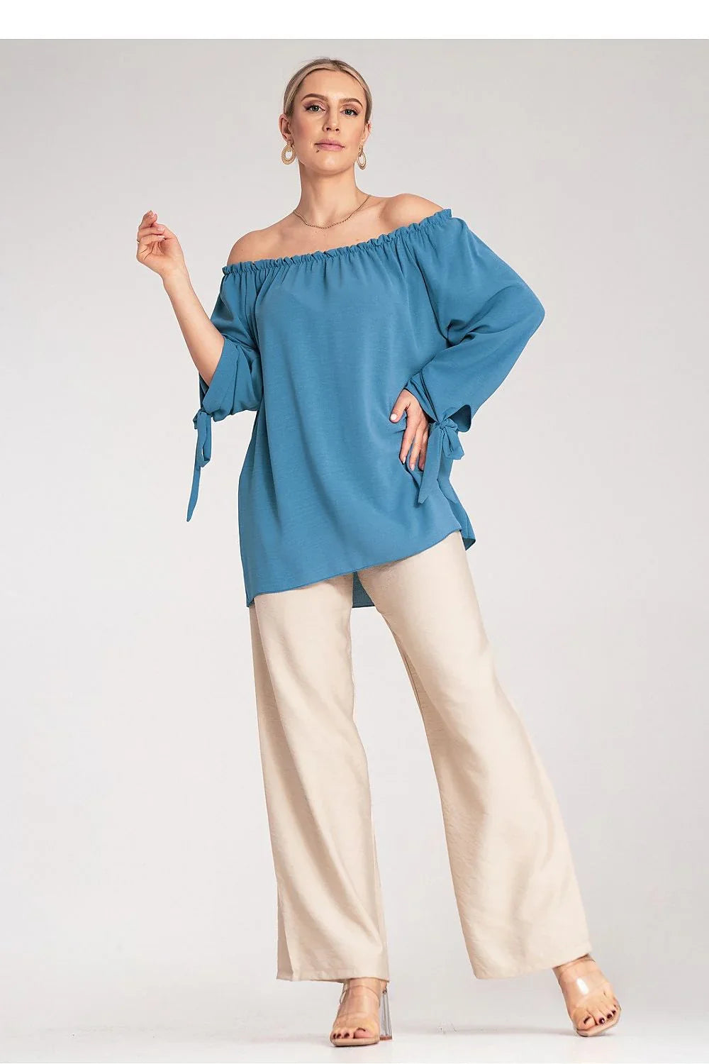 Women Blouse – Stretchable – Three-Quarter Sleeve