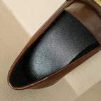Women Casual Horse Bit Loafers - Slip-On Flat Shoes