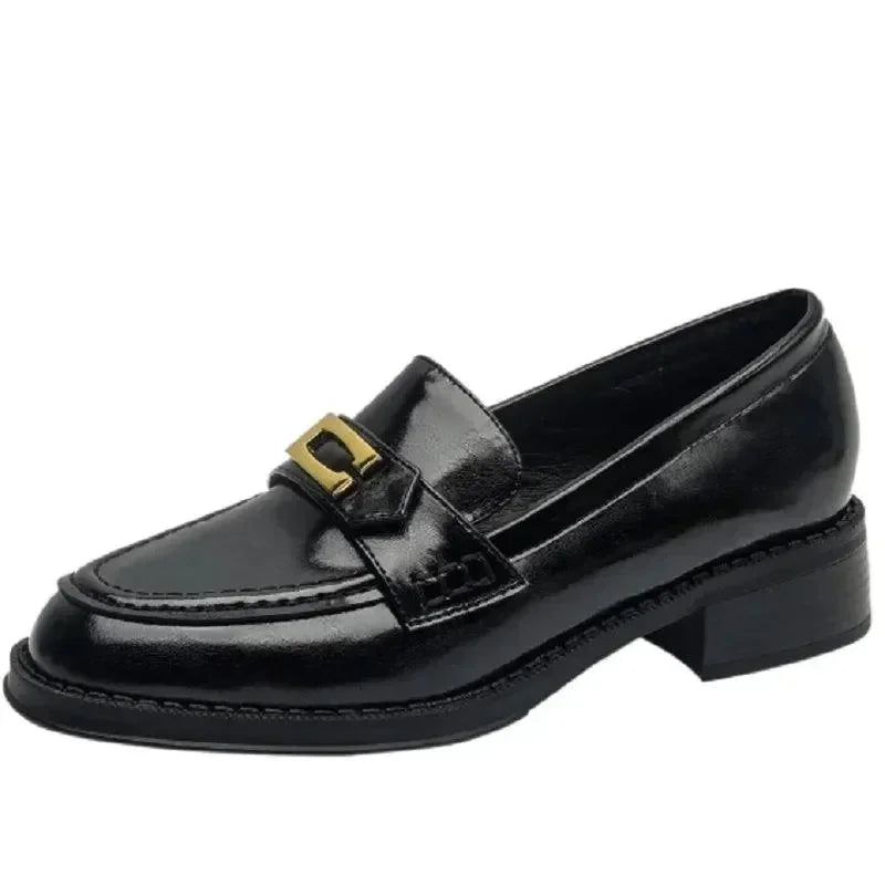 Women Casual Horse Bit Loafers - Slip-On Flat Shoes