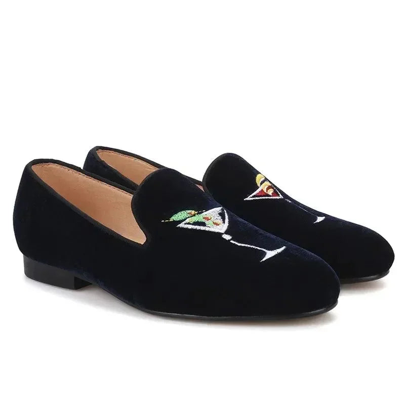 Women Casual Smoking Loafers - Slip-On Flat Shoes