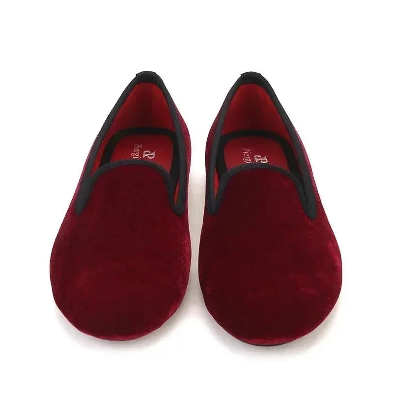Women Casual Smoking Slipper Loafers - Slip-On Flat Shoes
