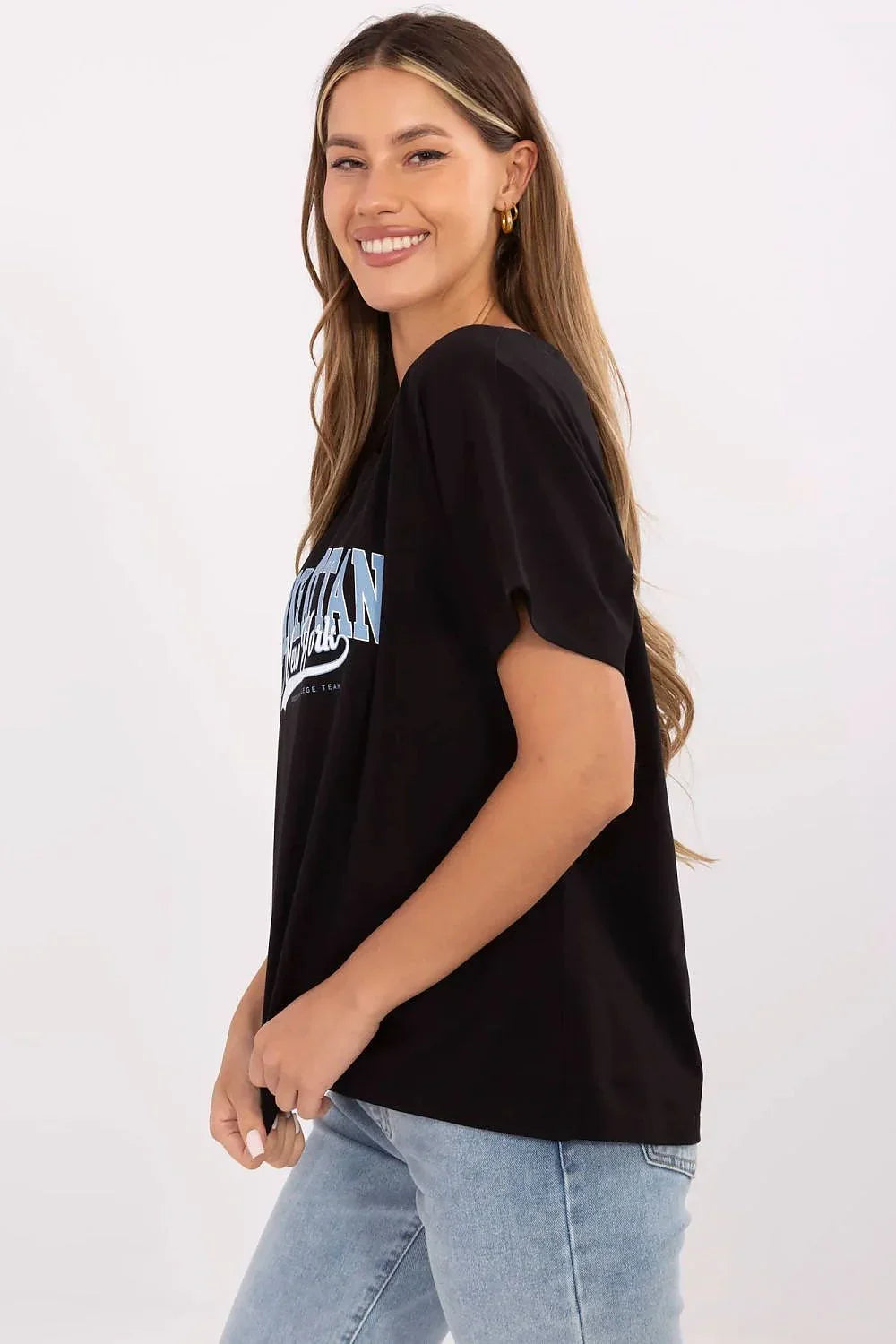 Women Crew-Neck Short-Sleeves T-Shirt – Breathable - Black, Blue, White -Guocali