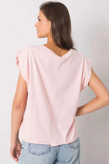 Women Crew-Neck Short-Sleeves T-Shirt – Breathable - Pink -Guocali