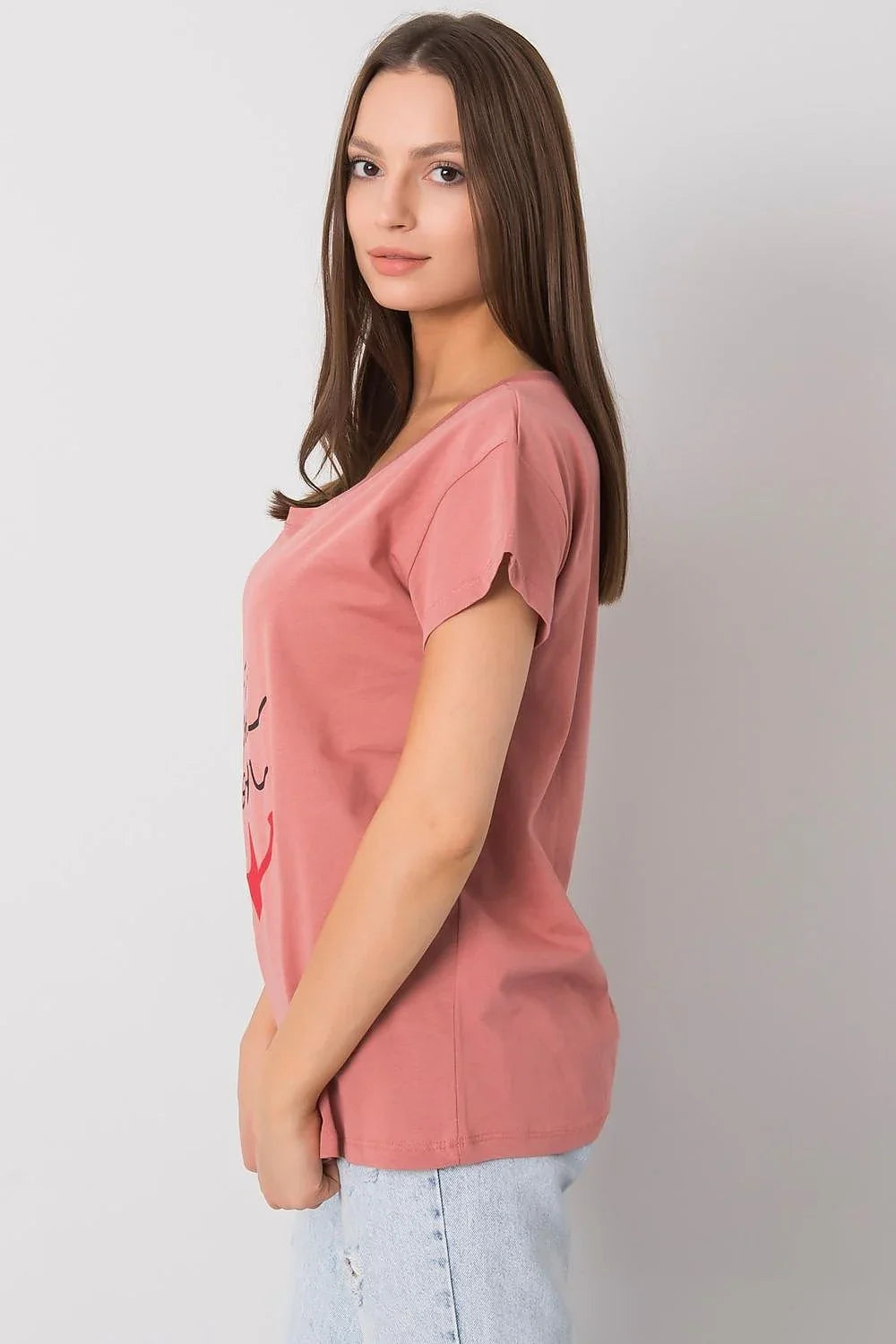 Women Crew-Neck Short-Sleeves T-Shirt – Breathable - Pink, Red, Black -Guocali