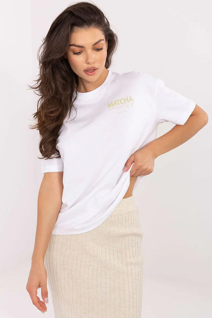 Women Crew-Neck Short-Sleeves T-Shirt – Breathable - White -Guocali