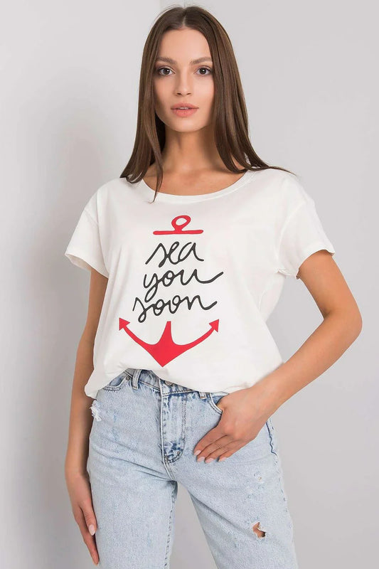 Women Crew-Neck Short-Sleeves T-Shirt – Breathable - White, Red, Black -Guocali