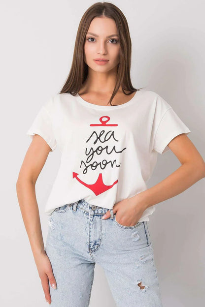Women Crew-Neck Short-Sleeves T-Shirt – Breathable - White, Red, Black -Guocali