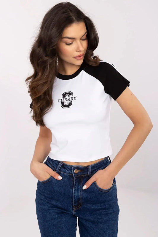 Women Crew-Neck Short-Sleeves T-Shirt – Stretchable - Black -Guocali