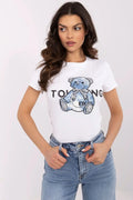Women Crew-Neck Short-Sleeves T-Shirt – Stretchable, Blue, Black, Gray