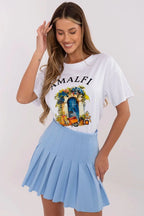 Women Crew-Neck Short-Sleeves T-Shirt – Stretchable, Multicolor