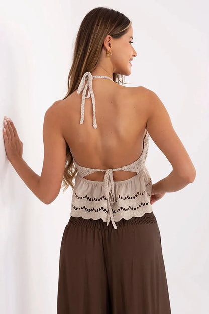 Women Crochet Top – Halter Top -Guocali