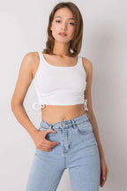 Women Crop Top – Round-Neck Crop Top -Guocali