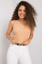Women Knit Top – One-Shoulder Top -Guocali