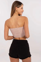 Women Lace Top – Strapless Sleeveless Top -Guocali