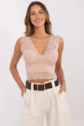 Women Lace Top – V-Neck Lace Top -Guocali