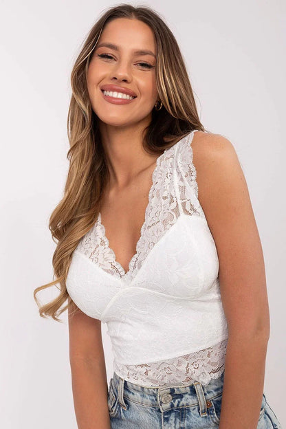 Women Lace Top – V-Neck Lace Top -Guocali