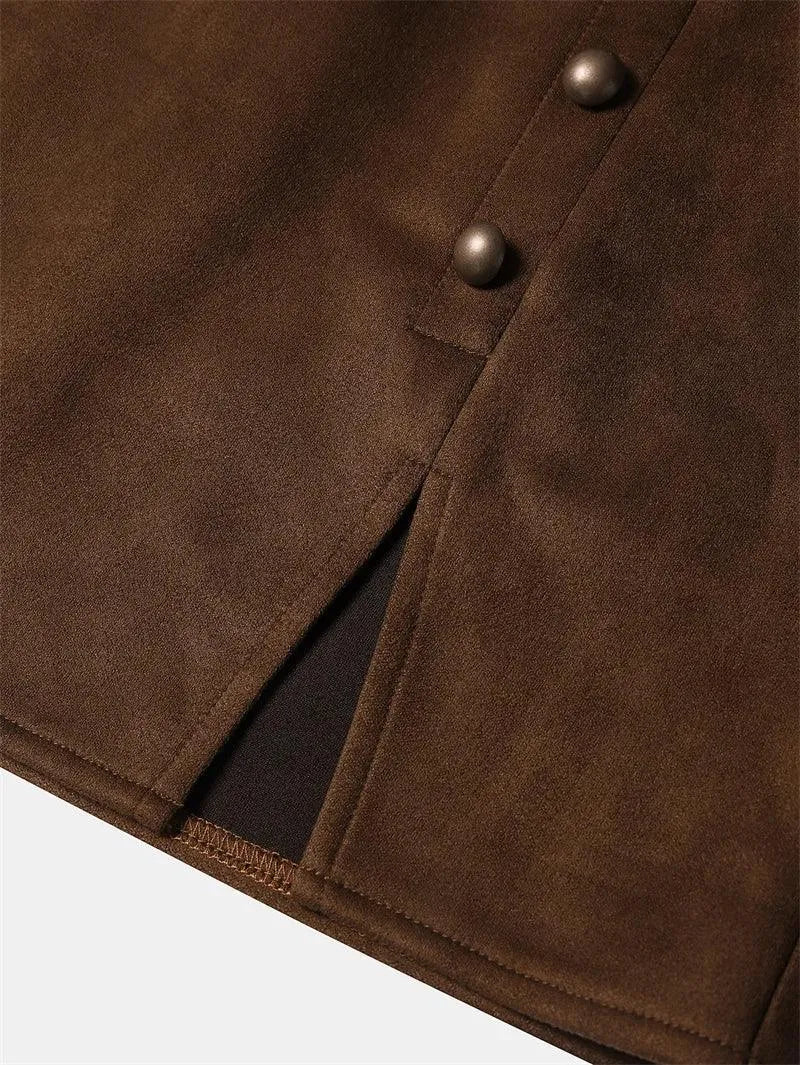 Women Mini Skirt Beaded Slit - High Waist Women Skirt