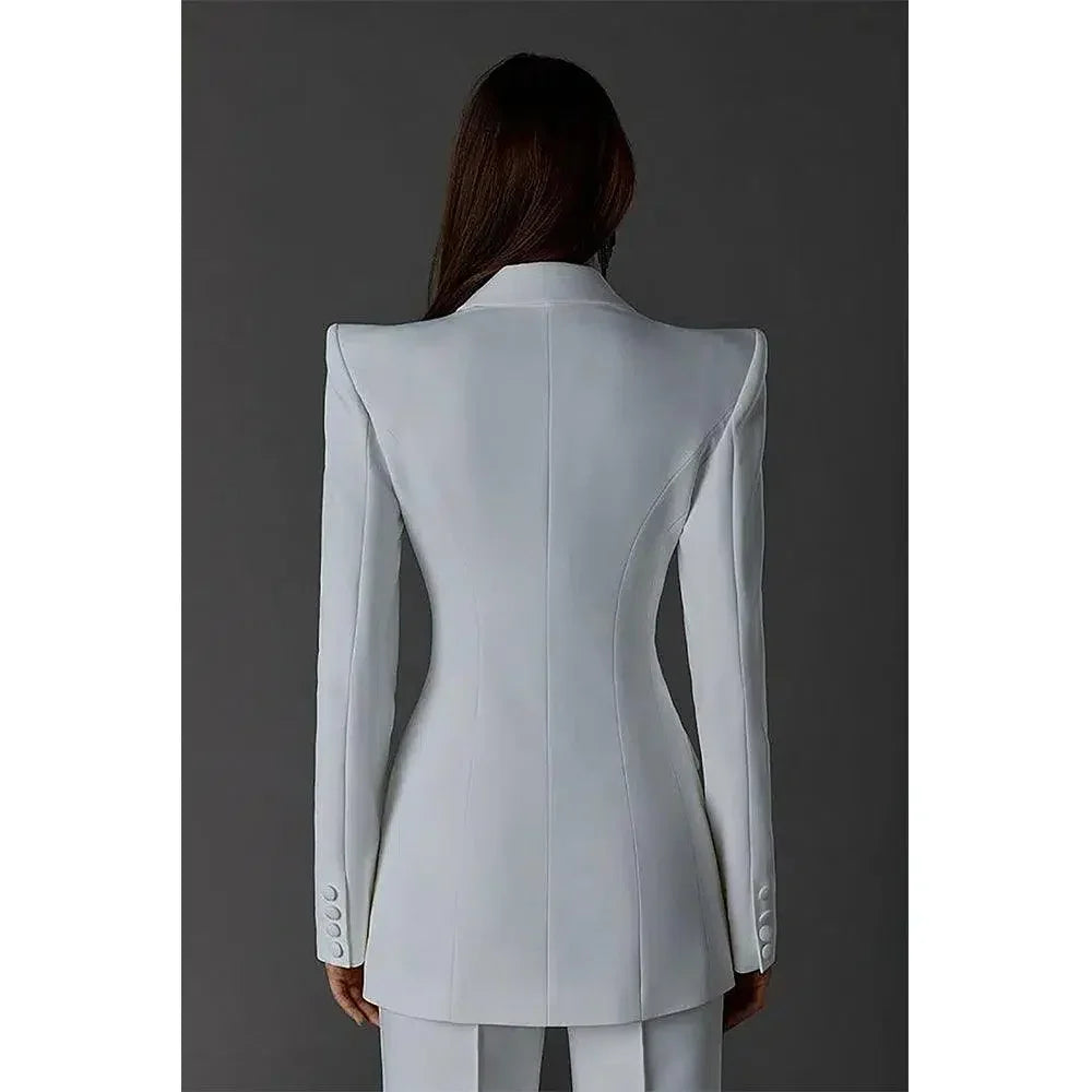 Women Pant Suit - 2-Piece Trouser Suit -Guocali