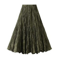 Women Pleated Skirt High Waist - A-Line Midi Women Skirt