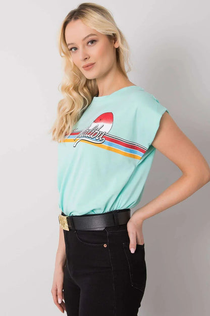 Women Round-Neck Short-Sleeves T-Shirt – Breathable - Blue, Red, Yellow, White -Guocali
