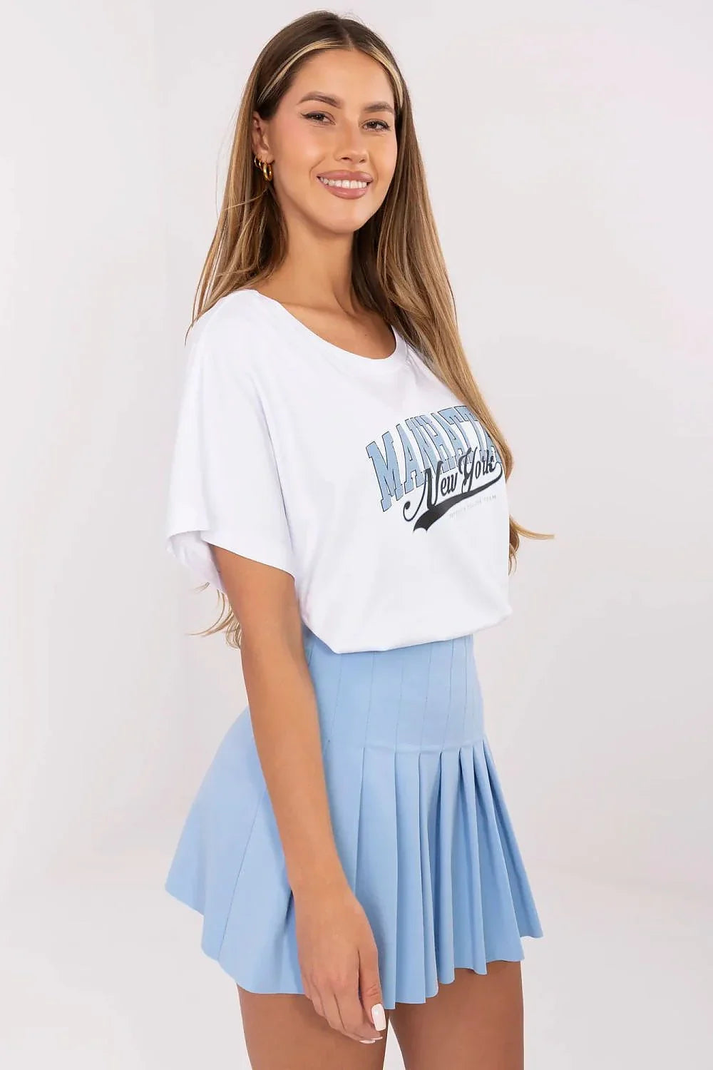 Women Round-Neck Short-Sleeves T-Shirt – Breathable - White, Blue, Black -Guocali