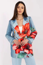 Women's Blazer - Lightweight - 1-Button, Red, Green, Multicolor