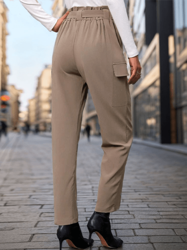 Elegant Women Trousers – High-Rise Relaxed Fit