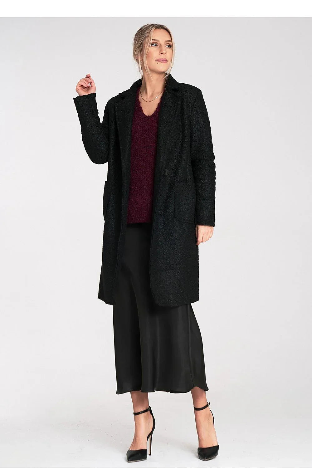 Women's Overcoat - Lightweight Chic, Minimalist