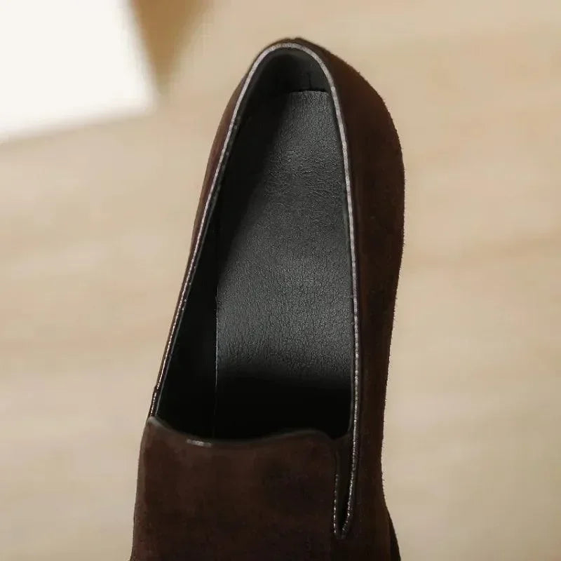 Women’s Suede Leather High Heel Pumps -Guocali