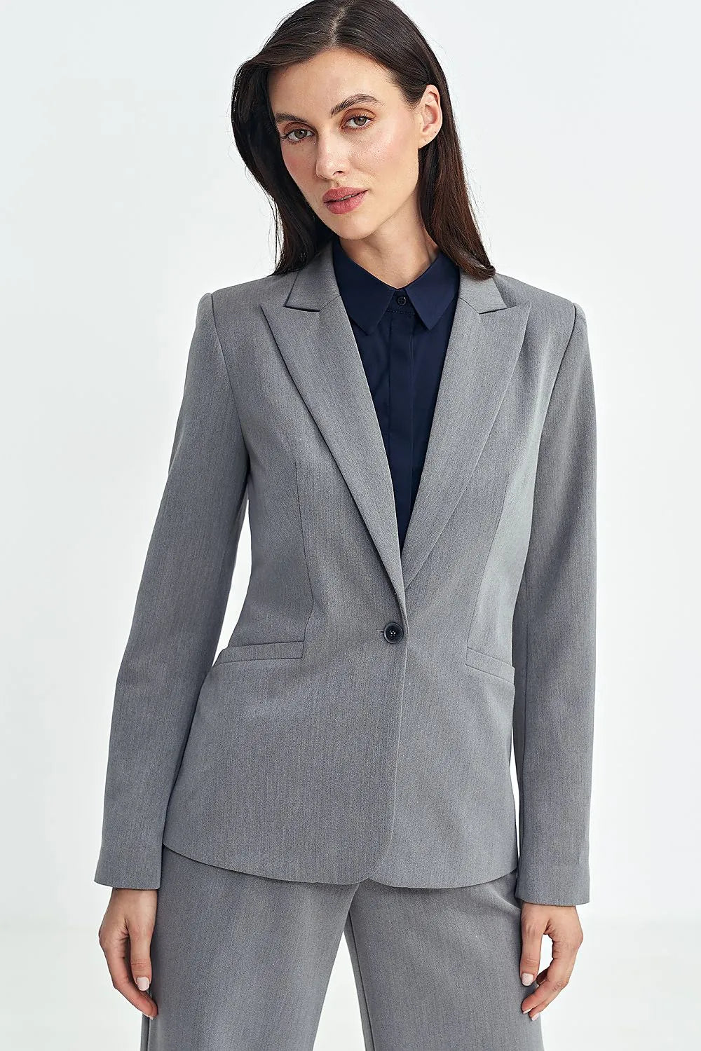 Women's Suit Jacket - Stretchable - 1-Button Blazer