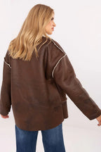 Women's Wrap Coat - Lightweight Chic - Black