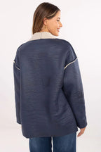 Women's Wrap Coat - Lightweight Chic - Black