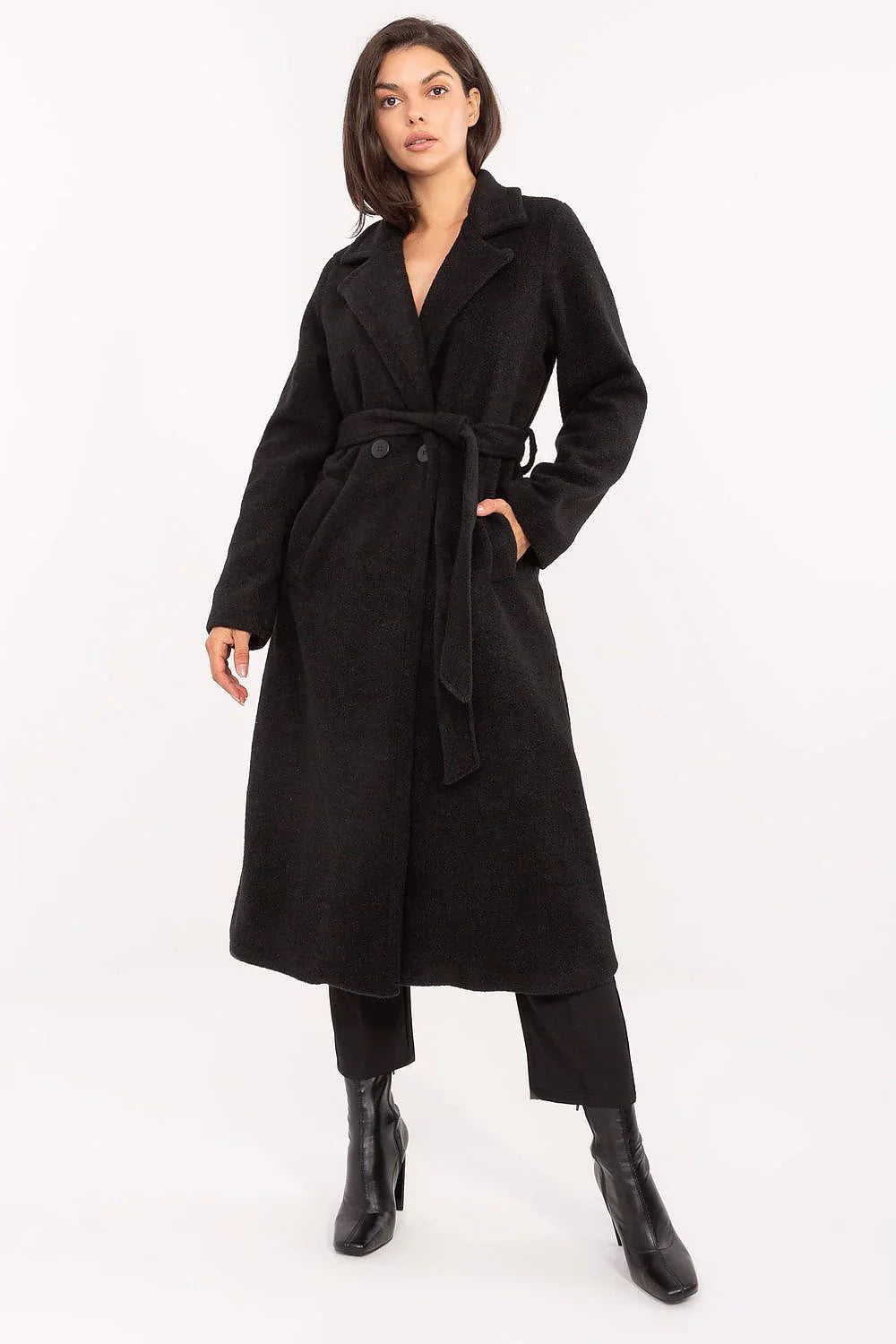 Women's Wrap Coat - Lightweight Chic, Elegant