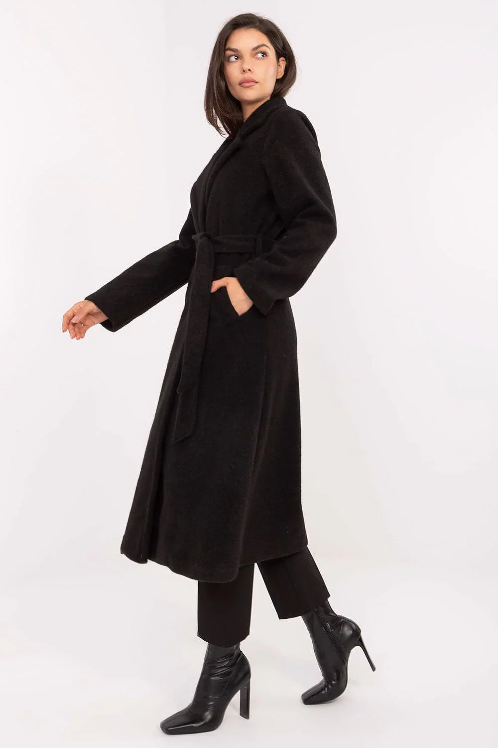 Women's Wrap Coat - Lightweight Chic, Elegant