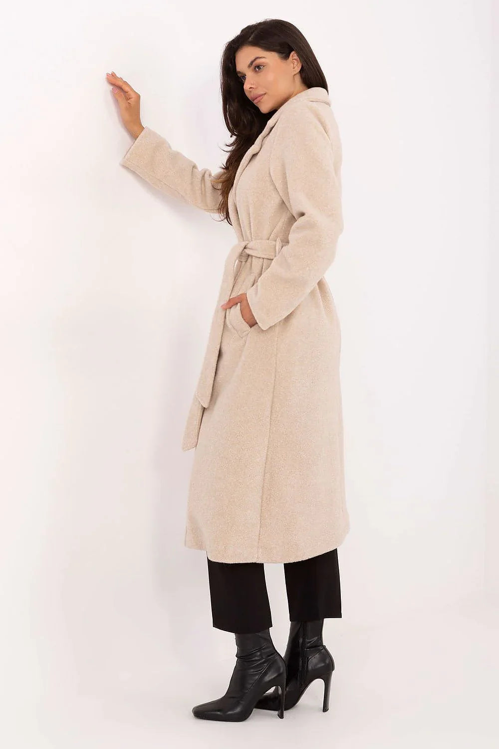 Women's Wrap Coat - Lightweight Chic, Elegant